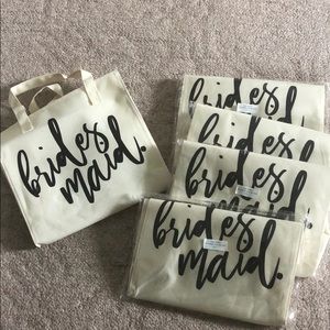 FIVE Bridesmaids Totes